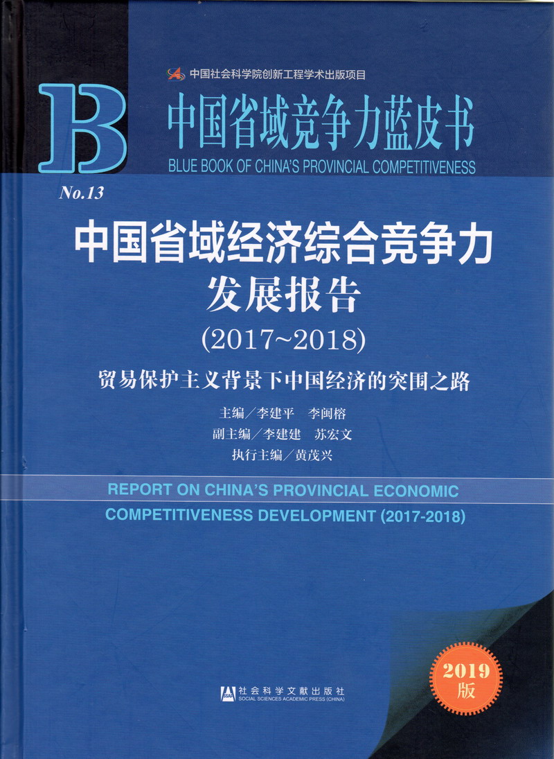 男人的鸡巴操女人的外阴网站中国省域经济综合竞争力发展报告（2017-2018）